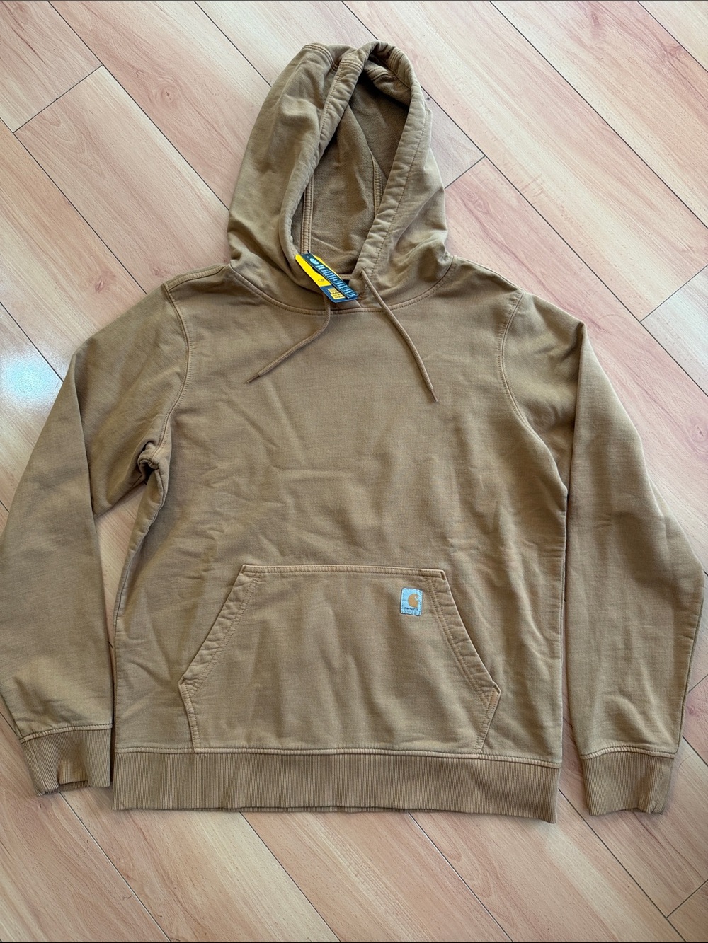 Carhartt Tan/Brown Hooded relaxed fit Sweatshirt